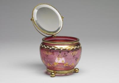 图片[2]-Covered glass jar with gilded and enamel design of foliage, Qing dynasty (1644-1911).-China Archive